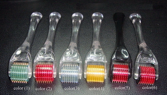 여드름을 위한 티타늄 200 바늘 얼굴/몸 Derma Microneedle 롤러는 제거를 상처를 남깁니다