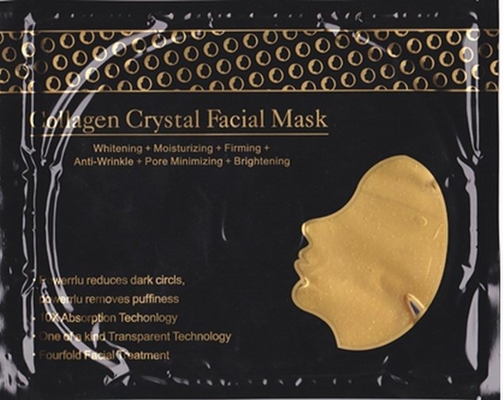 24k 금 생물 교원질 얼굴 가면 글리세린 Hyaluronic 산 OEM ODM SM-015