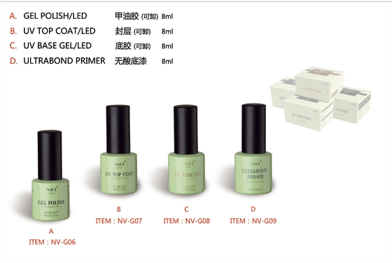 빠른 건조한 8ML 페인트 못은 201의 색깔로 못 UV 젤 폴란드어 떨어져 적십니다