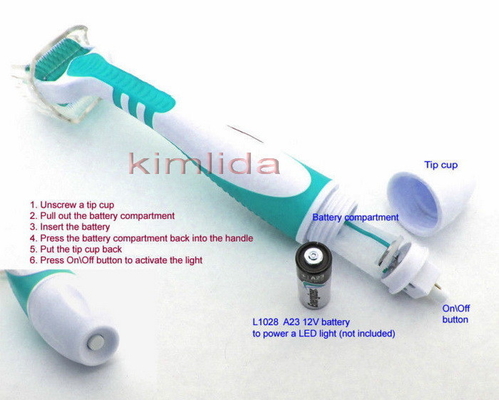 변하기 쉬워 머리를 가진 소형 540의 바늘 티타늄 LED derma 롤러