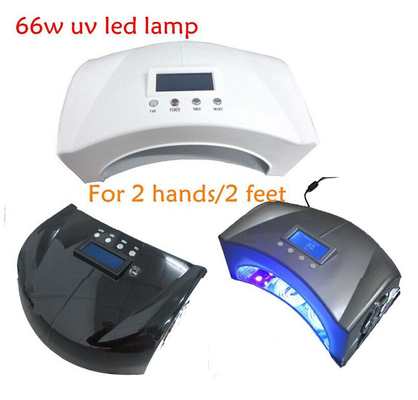 66W 고성능 CCFL LED 못 UV 램프, 램프를 치료하는 2개의 손 LED 못