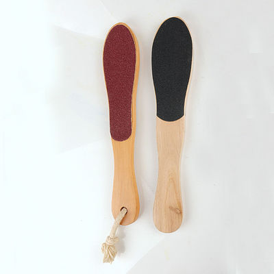 작은 목제 손잡이 두 배는 직업적인 발 피부경결 제거제 25*6*1cm 편들었습니다