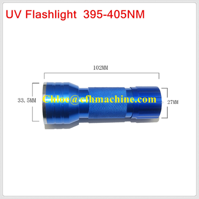까맣고/파란 색깔 알루미늄 395NM Blacklight 21 LED 자외선 플래쉬 등 램프 토치
