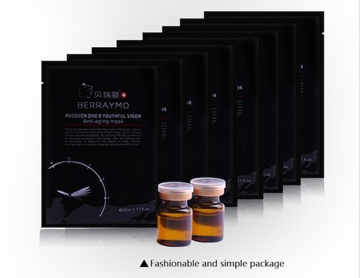 Berraymo 피부 배려 중국 아름다움 가면 100% Hyaluronic 산 노화 방지 반대로 주름 교원질 얼굴 가면 얼굴 배려
