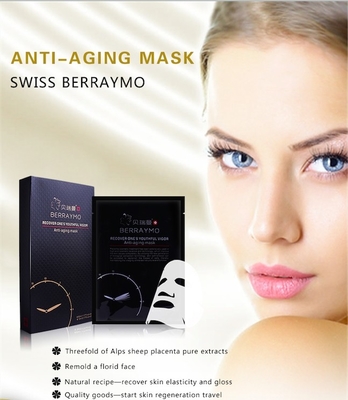 Berraymo 피부 배려 중국 아름다움 가면 100% Hyaluronic 산 노화 방지 반대로 주름 교원질 얼굴 가면 얼굴 배려