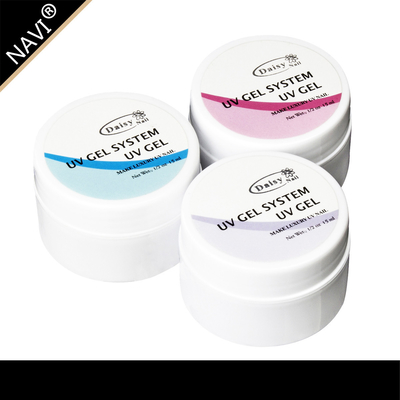 15ml/0.5oz 못 백색 분홍색 명확한을 가진 UV 젤 매니큐어 체계